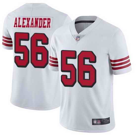 49ers 56 Kwon Alexander White Rush Youth Stitched Football Vapor Untouchable Limited Jersey